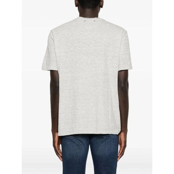 Golden Goose Men `Journey` Regular T-Shirt With Flag Print